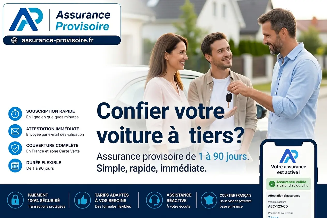 Assurance temporaire auto — prêt d'un véhicule
